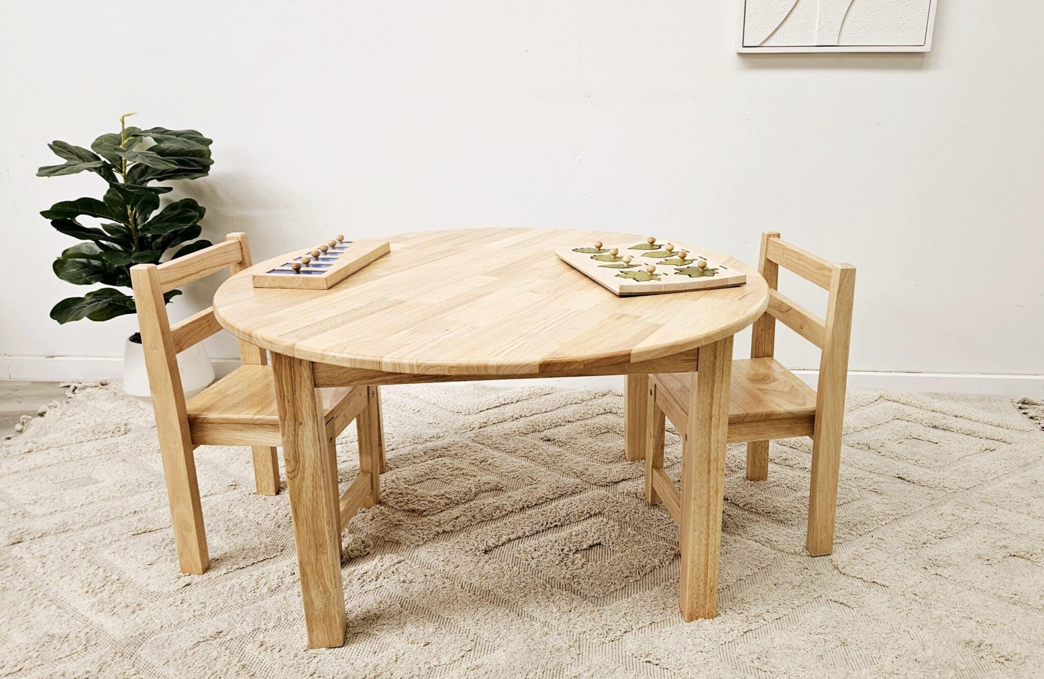 Large Round Table with 2 Standard Chairs - Image 3