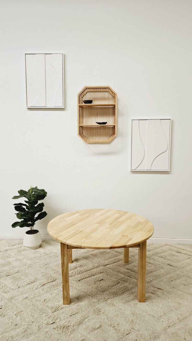 Round Table 90cm - Rubber Wood - Image 4