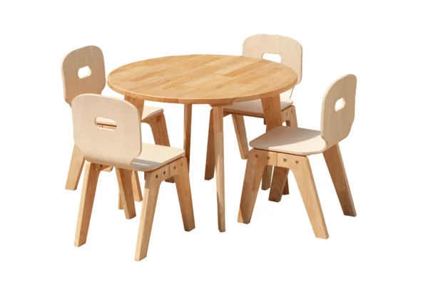 Danish Round Table and 4 Chairs