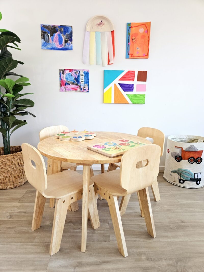 Danish Round Table and 4 Chairs - Image 7