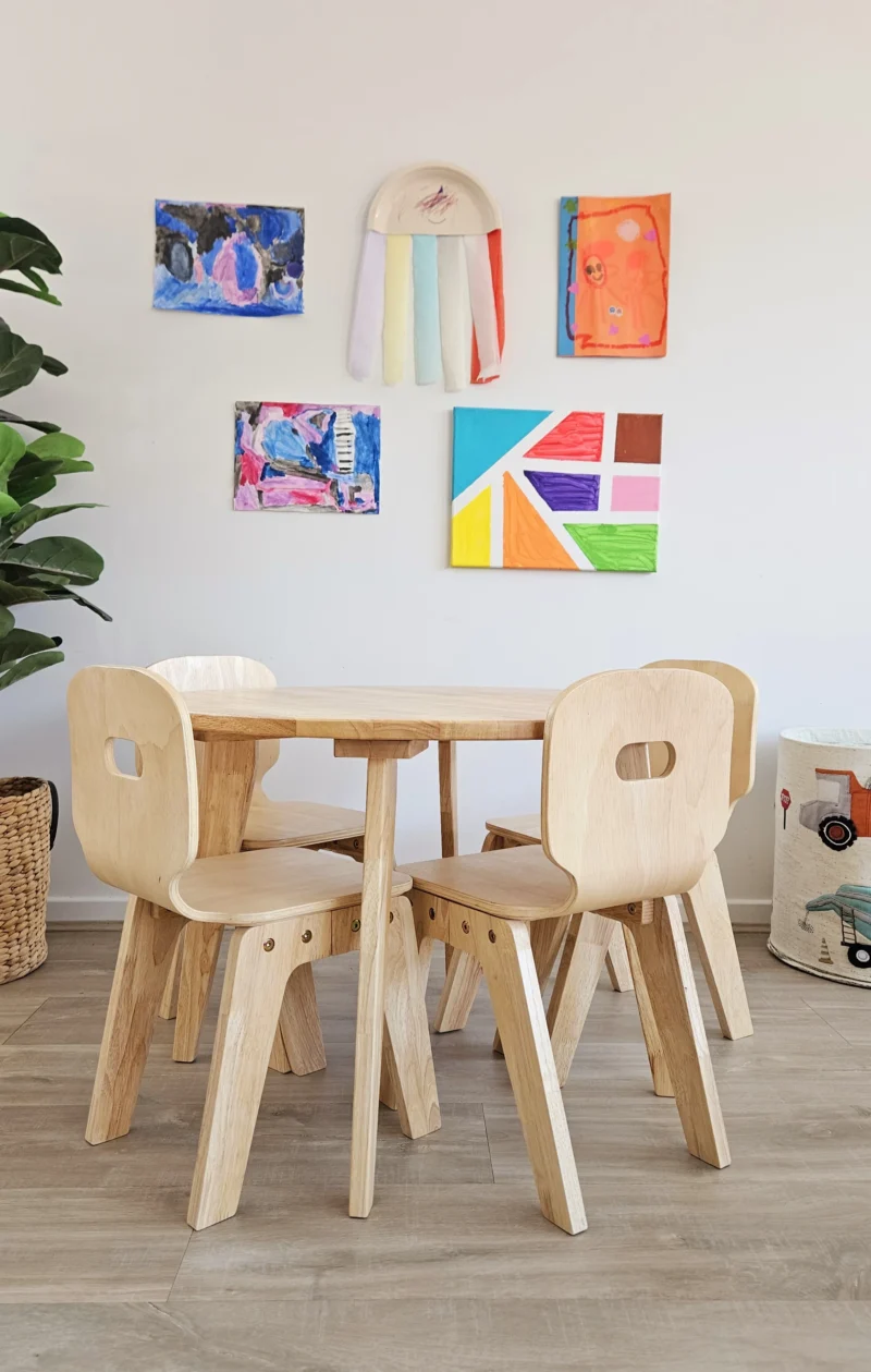 Danish Round Table and 4 Chairs