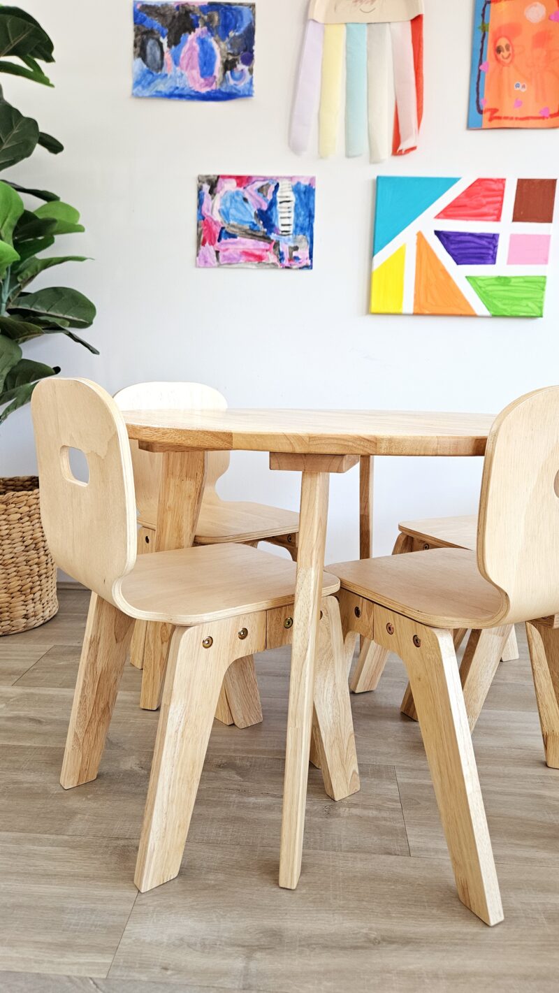 Danish Round Table and 4 Chairs - Image 5
