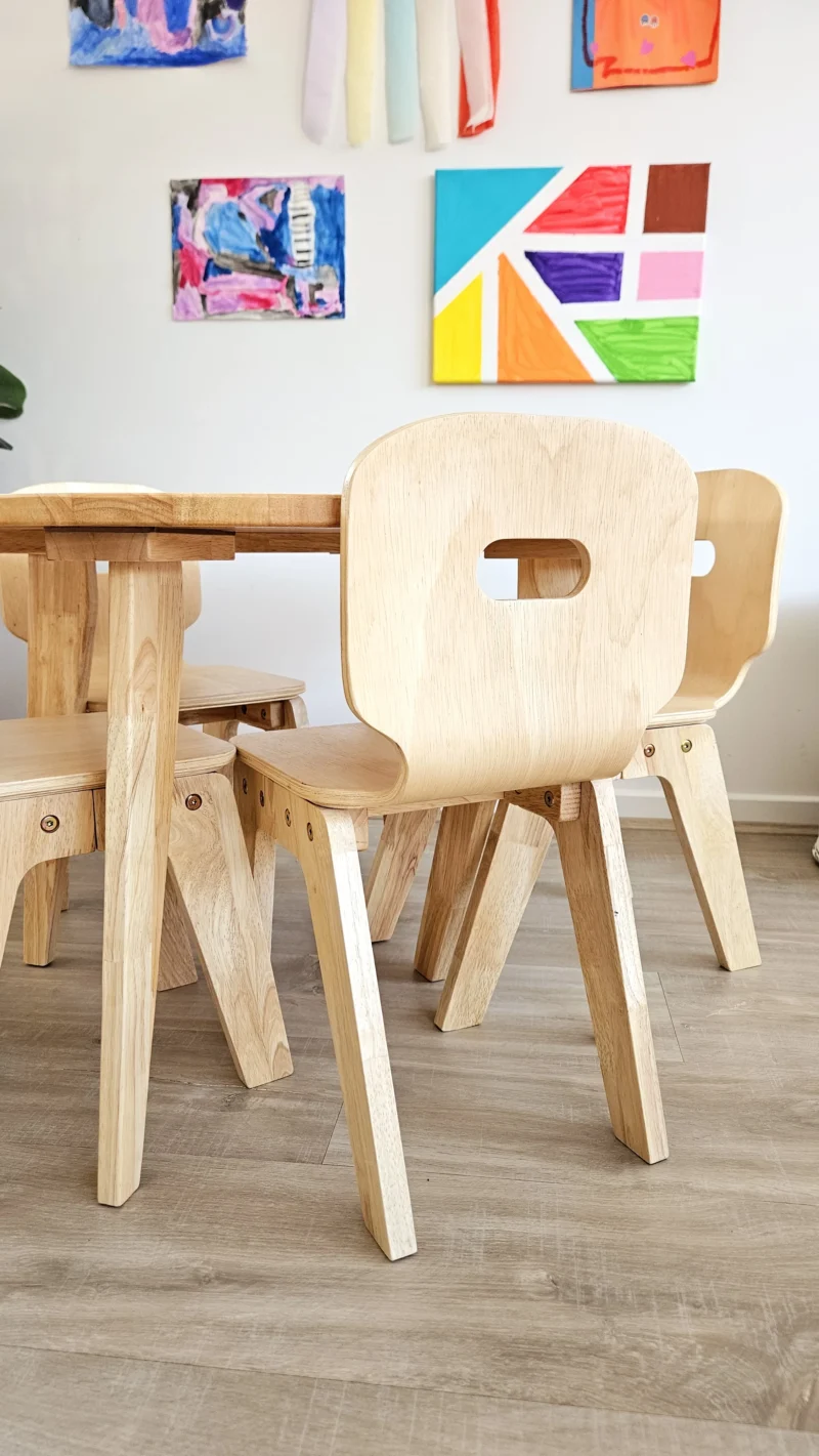 Danish Round Table and 4 Chairs