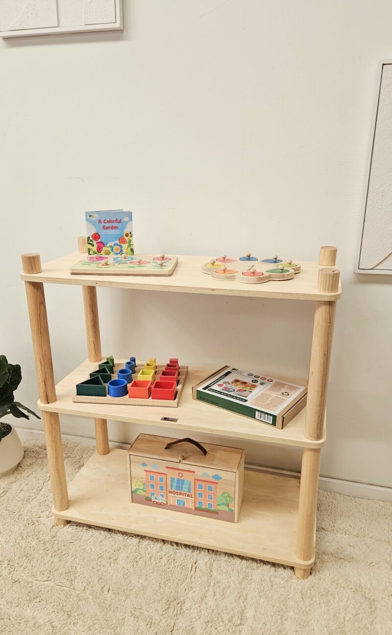 Montessori 3 Tier Shelf - Image 2