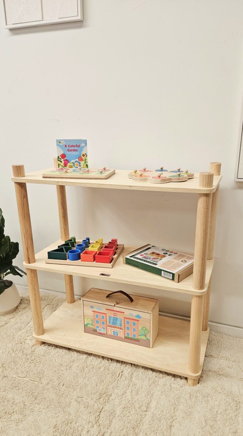 Montessori 3 Tier Shelf - Image 3