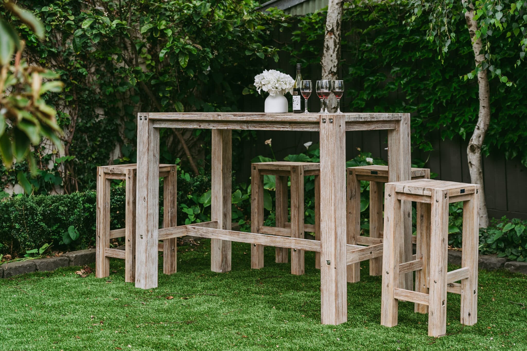 Sturdy Bar Table 150x80x110 White - Image 3