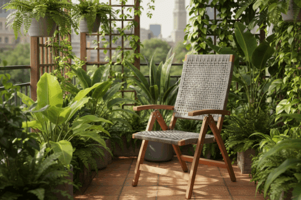 Sevilla folding reclining Wicker Chair