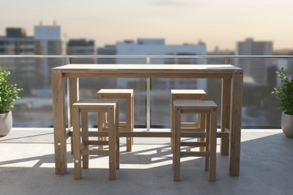 5-Piece Outdoor Balcony Bar Set