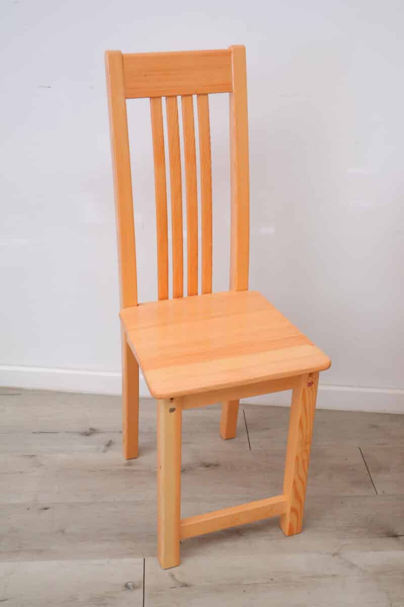 Slatted Back Wooden Chair - Image 2