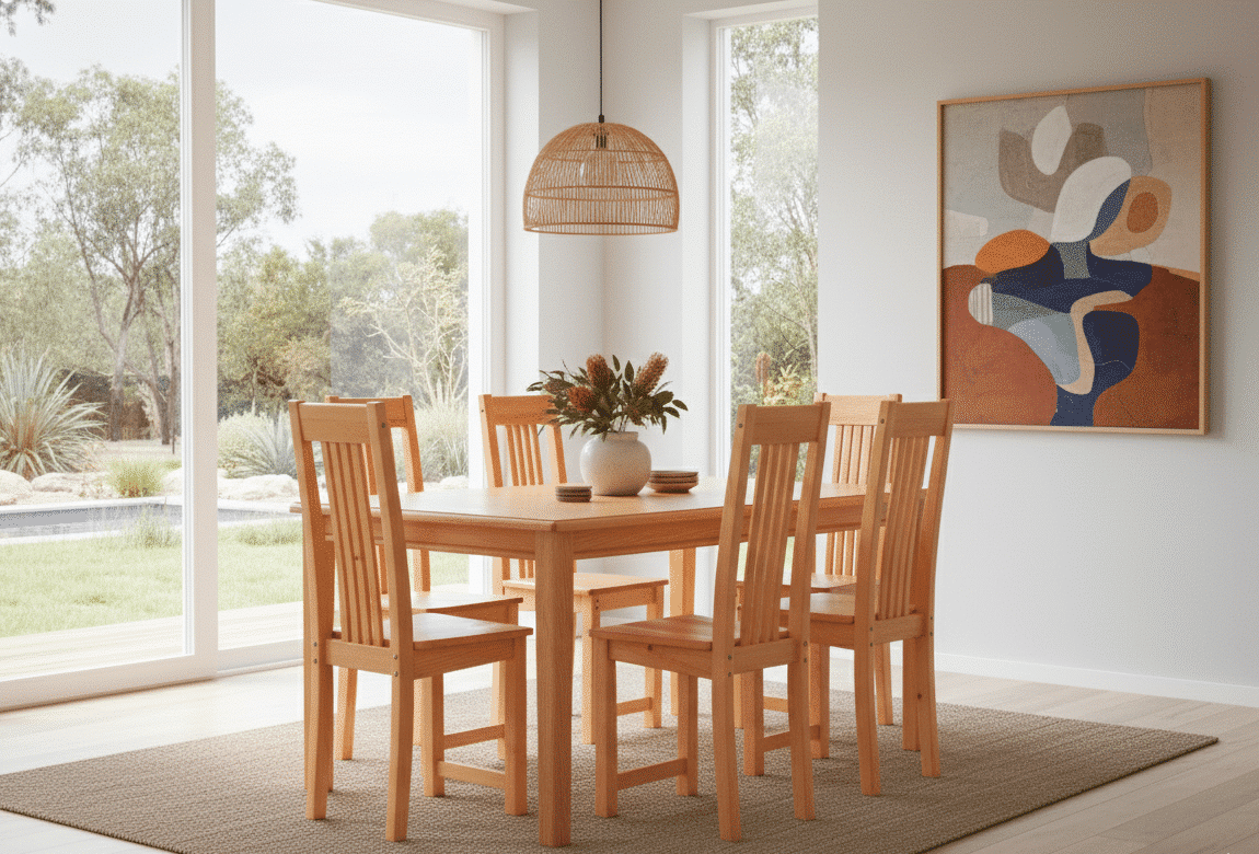 Grange Dining table and 6 Manor Dining chairs