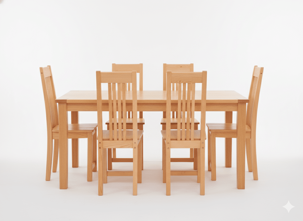 Grange Dining table and 6 Manor Dining chairs - Image 4