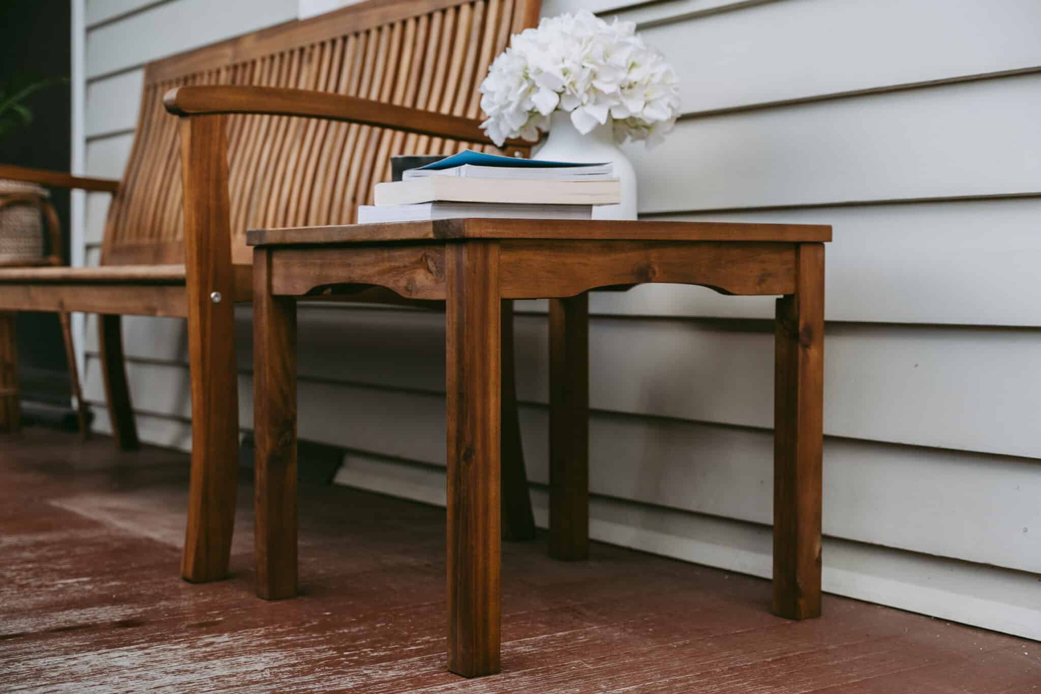 Espanyol 3 Seater bench and Everton Side Table