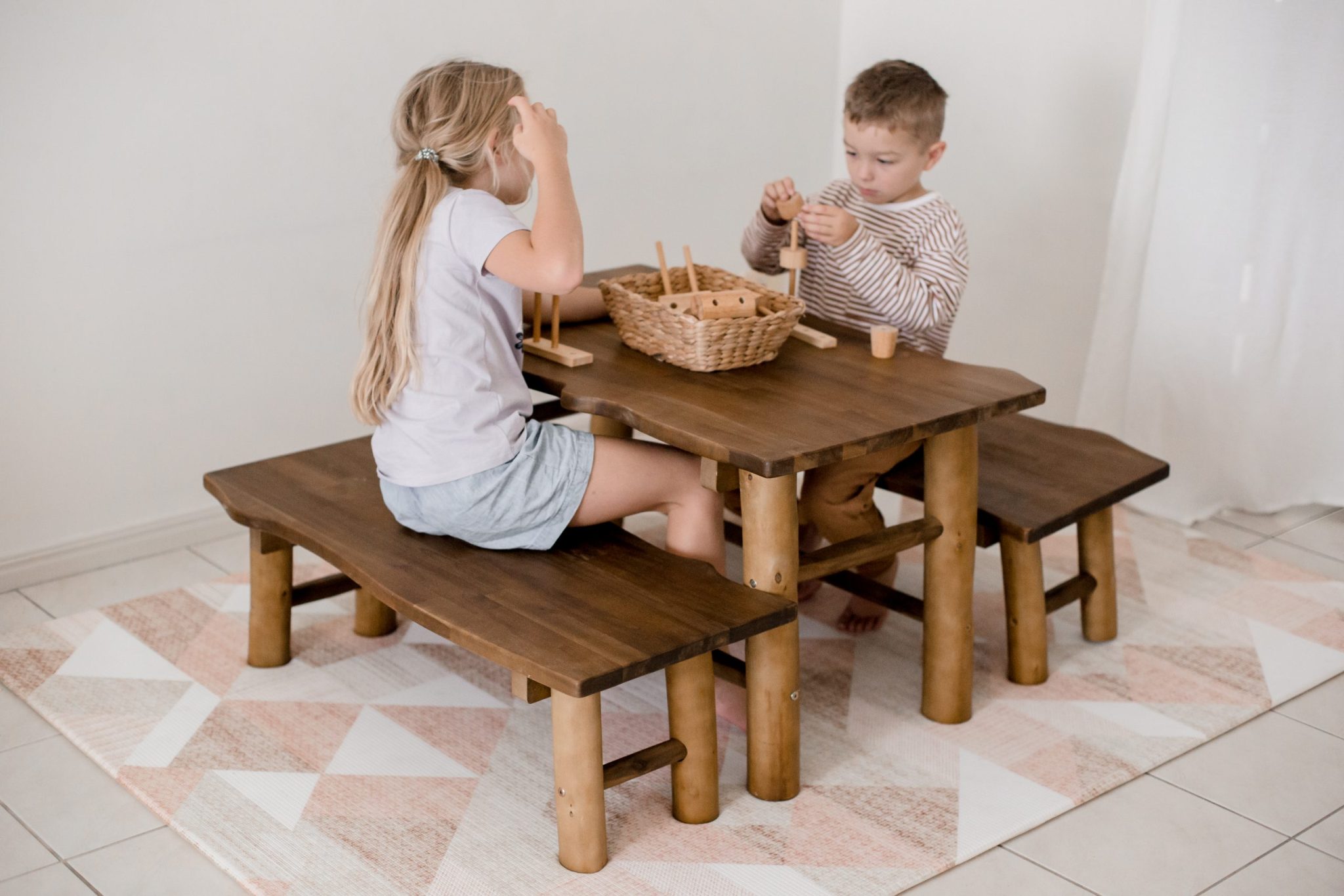 Tree Tables And 2 Benches - Image 7