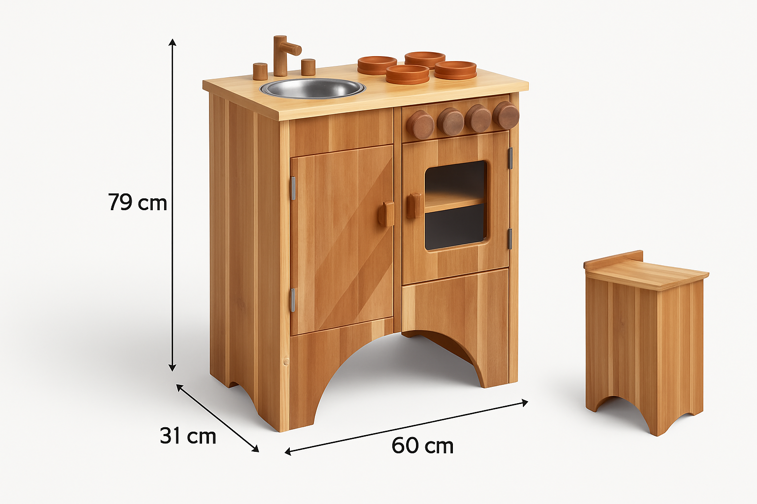 Combo Wooden Stove and Sink - Image 10