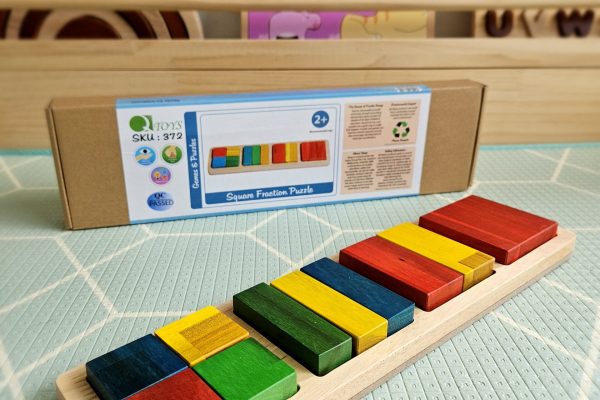 Ghép Hình 4 Khối Vuông Phân Số